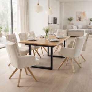 Výsuvný stůl MALMO z masivního dřeva