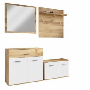 Předsíň IRYS  bílá, barvy dubu  š/v/hl. : 240/190/35 cm