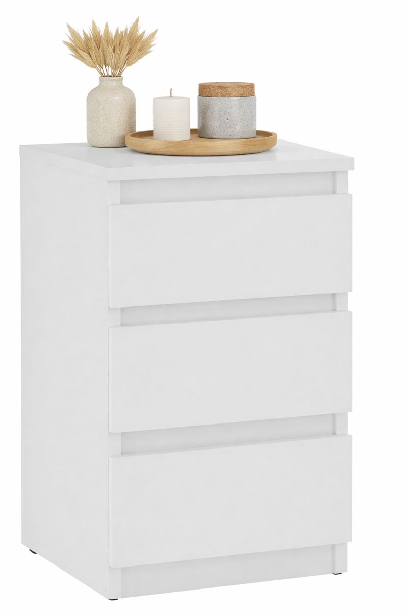 Noční stolek ELLA bílá š/v/hl : 30/55/31 cm - Obrázek 3