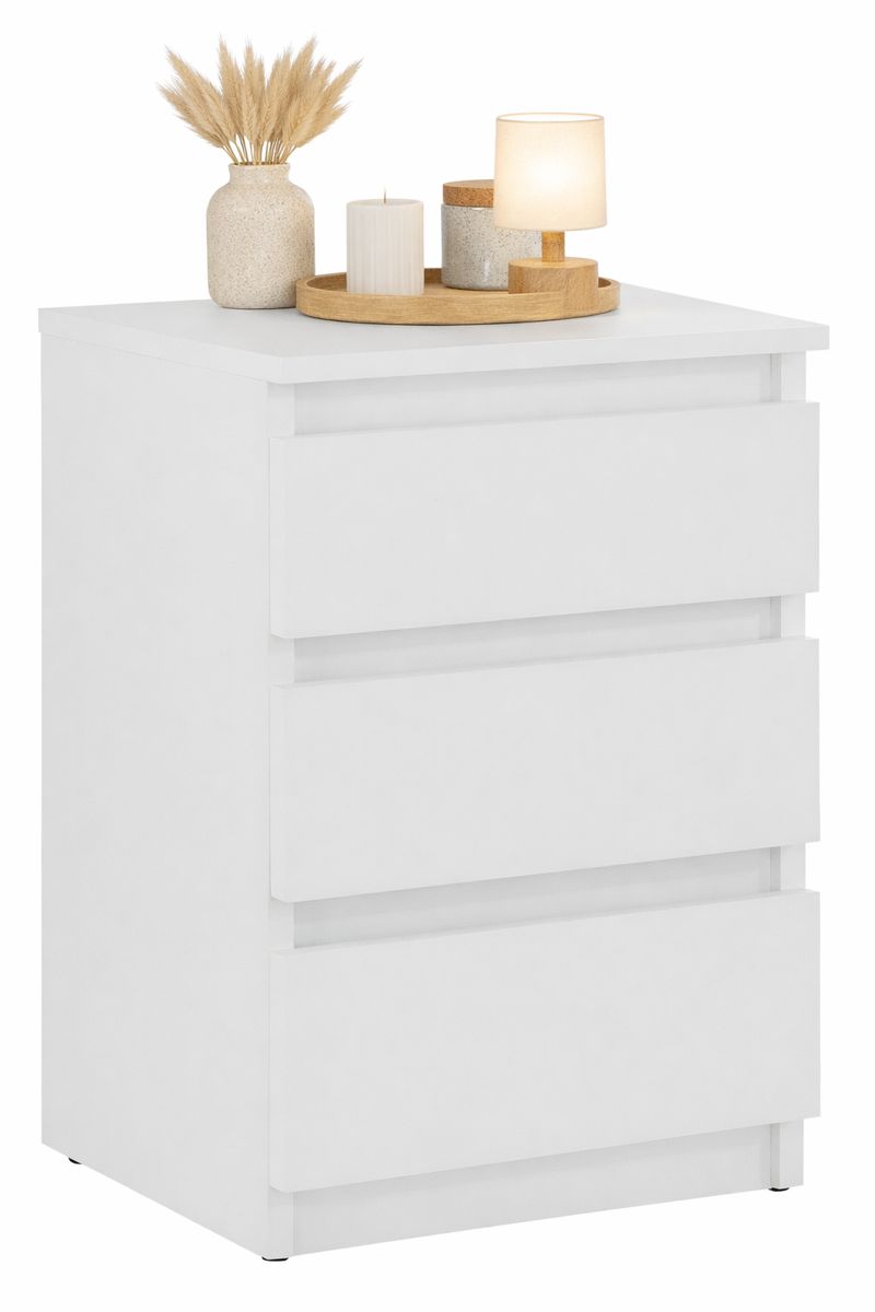 Noční stolek ELLA bílá š/v/hl : 30/55/31 cm - Obrázek 2